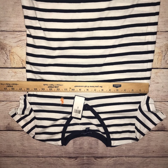 SOLD Ralph Lauren NWT blue label stripes small top - Picture 3 of 5